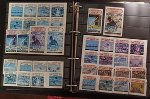 OMAN 1984 OLYMPICS LOS ANGELES COLOR VARIETY PROOF SPECIMEN SHEETS & STAMPS MNH - Picture 1 of 3