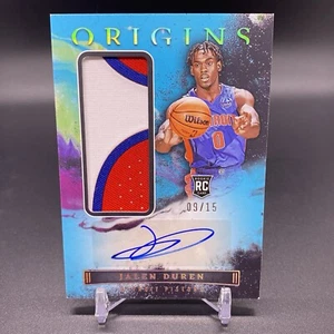 #/15! 🚨2022-23 Panini Origins Jalen Duren RC Rookie Maglia Autografi RJA-JDR - Foto 1 di 2