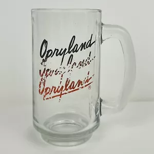Vintage 80s Opryland Amusement Park Glass Mug Beer Stein Souvenir Rare Tennessee - Picture 1 of 6