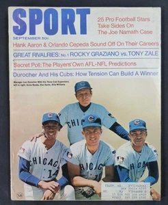 September 1969 Sport Magazine Ernie Chicago Cubs Ernie Banks Santo Williams - Picture 1 of 1