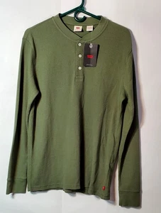Camisa Térmica Waffle Ajuste Estándar Levi's, Talla MED Verde Oliva Nueva con Etiquetas ENVÍO GRATUITO - Imagen 1 de 9
