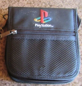 Vintage Official Sony Playstation PS1 20 Disc Zip Game Holder Carrying Case - Picture 1 of 9