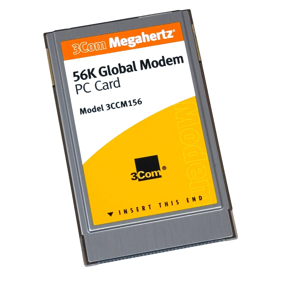 3Com Megahertz 56k PCMCIA Global Modem PC Card 3CCM156 - Image 1 of 2