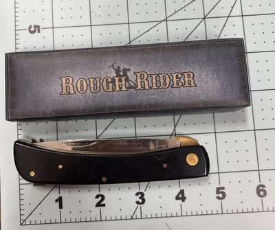 Рабочий нож Rr360 Rough Rider черный композиция одно лезвие вкладыш замок - Изображение 1 из 4