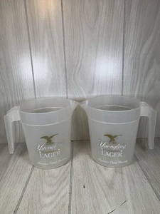 Yuengling Bier Lager Krug Kunststoff 48 Unzen Man Cave klar Adler Logo Lot 2 - Bild 1 von 8