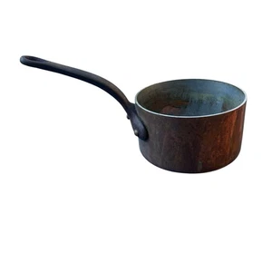 Cacerola francesa de cobre Williams-Sonoma vintage temprana con tapa calibre grueso cobre - Imagen 1 de 14