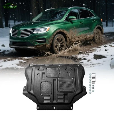 Engine Splash Shield For Lincoln MKC 2015-2019 Heavy Skid Plate W/Service Hole - Imagem 1 de 4