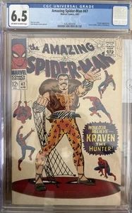 Marvel Comics 4/67 THE AMAZING SPIDER-MAN #47 CGC 6.5 FN+ Comic Book - Picture 1 of 4