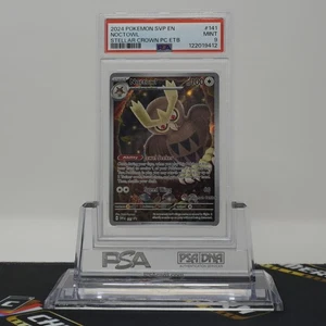 PSA 9 MINT Noctowl IR Stellar Crown Pokemon Center ETB Promo #SVP141 English - Picture 1 of 2