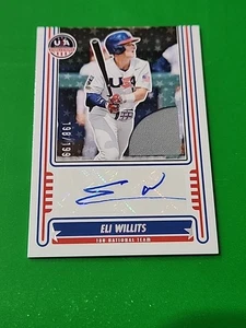 Eli Willits 2025 Panini Stars & Stripes EE. UU. RELIQUIA AUTOMÁTICA 198/199, Nacionales - Imagen 1 de 5
