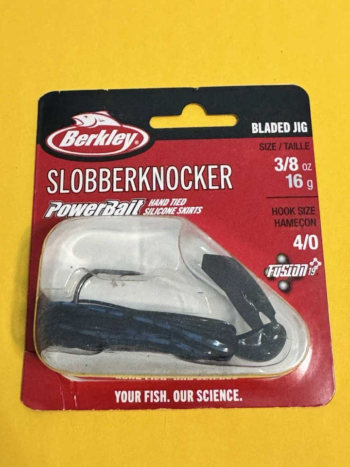 Plantilla Berkley Slobberknocker Bladed 3/8oz 4/0 Gancho Luz Negra Especial Foto 1 de 4