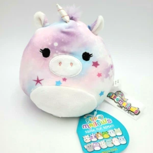 Squishmallows Flip A Mallows NEBULA TIE DYE UNICORN & MIRANDA PURPLE OWL 5"  NWT - Picture 1 of 4