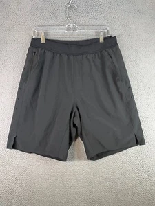 Pantalones Cortos Ten Thousand Interval Para Hombre Grandes Forrados Negros Rendimiento Gimnasio Entrenamiento 9" - Imagen 1 de 7