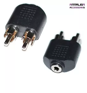 ADATTATORE 1 MINI JACK 3,5 PRESA FEMMINA – 2 RCA SPINA MASCHIO CONNETTORE STEREO - Foto 1 di 1