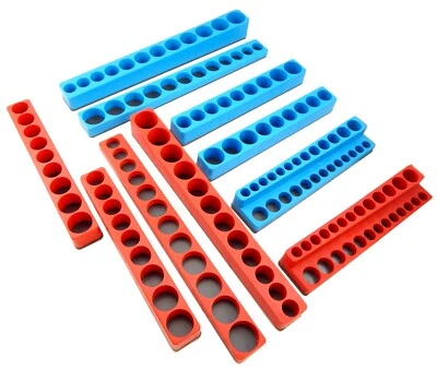 Magnetic Socket Tray Holder Set Mechanics Time Saver 10pc 1/4 3/8 1/2 Drive MTS - Image 1 of 4