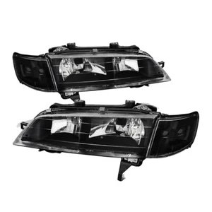 Faros negros lentes transparentes para Honda Accord JDM 94-97 + CD de esquina negro - Imagen 1 de 2