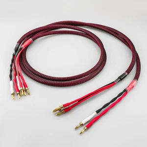 Canare 4S11 Star Quad 11 AWG BiWire Speaker Cable 1 Pair, 2 to 4 Banana, 10 Ft. - Picture 1 of 9