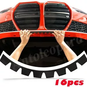 Universal 16pcs Front Bumper Anti-Scratch Scrape Guard Skid Plate DIY Protection - Picture 1 of 12