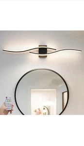 Daunton Modern Wall Sconce with Remote Control Black New - Picture 1 of 5