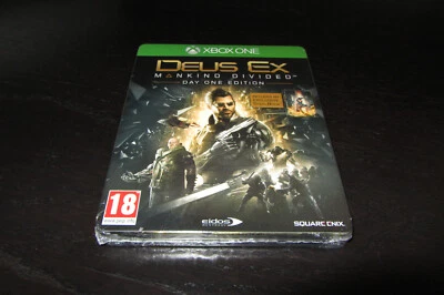 DEUS EX MANKIND DIVIDED DAY ONE STEELBOOK EDITION  XBOX ONE  NEW SEALED - Image 1 of 4
