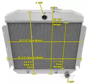 1955 1956 Chevrolet Bel Air 3 Row Radiator CA - Bild 1 von 12