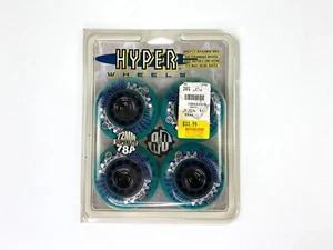 4 Hyper Wheels Superlite 1993 Inline Skate Wheels 78A 12mm Teal NOS - Picture 1 of 3