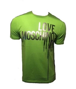 T SHIRT LOVE MOSCHINO VERT - Foto 1 di 1