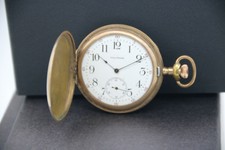 Functional Waltham Hunter Pocket Watch15 Jewel 1 7/8" Empress Gold Filled Case 