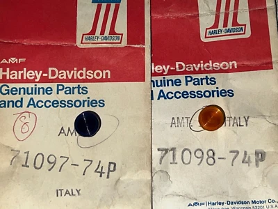 AERMACCHI HARLEY индикатор линзы 71098-74P и 71097-74P 74-78 SX SXT SS 125 Z90 - Изображение 1 из 2