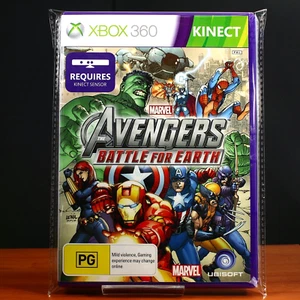 Marvel Avengers: Battle for Earth XBOX 360 (complete w/ Manual & Plastic Sleeve) - Picture 1 of 7