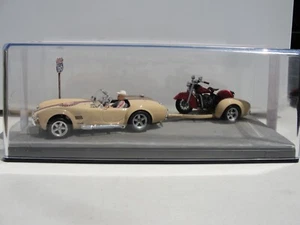 HOBBY CLÁSICO SHELBY COBRA CON MOTOCICLETA INDIA HCP205 1:32 RANURA NUEVA STOCK ANTIGUO - Imagen 1 de 11