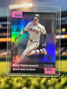2025 Topps Series 1 - 2024 Greatest Hits Mike Yastrzemski #GH-19 Pink Foil - Picture 1 of 2