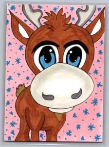 Baby Sven - From Frozen - original hand-drawn sketch art card 1/1 - Bild 1 von 3