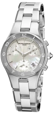 Reloj Baume and Mercier M0A10012 Linea Cronógrafo Madreperla Esfera $3,200  Foto 1 de 4