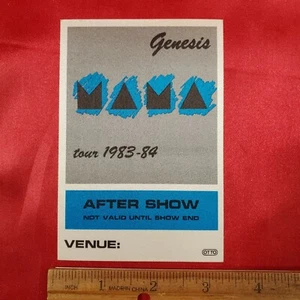 Genesis Mama Tour 1983-84 Backstage Aufkleber Pass   - Bild 1 von 2