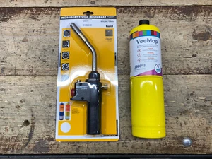 MONUMENT PLUMBERS BRAZING/SOLDERING TORCH KIT C/W 1 X MAPP/PROPANE GAS BOTTLE - Picture 1 of 1