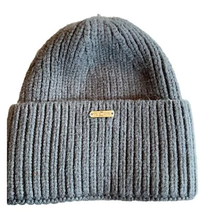 Cappello berretto Steve Madden grigio a costine in maglia taglia unica rayon/poliestere/nylon - Foto 1 di 4