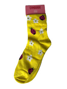Gymboree NWT Lady Bug Socks 5-7 Yrs (Shoe Size 11-13)