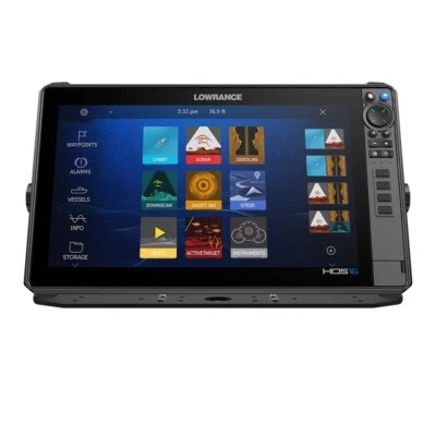 Lowrance HDS-16 PRO GPS Chartplotter Fishfinder Navigation Bluetooth C-MAP Chart - Image 1 of 3