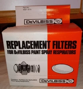 Devilbiss Respirator Filters MSP-4016, Case of 16 NOS - Picture 1 of 6