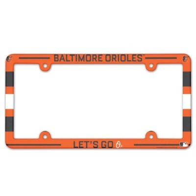 Baltimore Orioles, "Let's Go O's"  Plastic License Plate Frame - Image 1 of 4