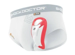 Calzoncillo básico para niños Shock Doctor con copa atlética BioFlex talla S - blanco NUEVO EN PAQUETE - Imagen 1 de 6