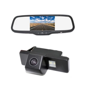 Reverse Camera & Mirror Monitor for Nissan Pathfinder Citroen C4C5 Peugeot 307CC - Picture 1 of 8