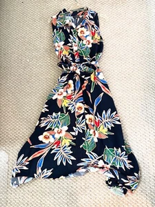 Dress Forum Small Medium Tropical Maxi Shirt Dress long with belt and pockets - Picture 1 of 14