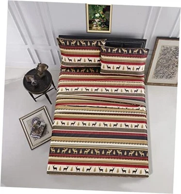  4 件 Rustic Lodge 森林野生动物驼鹿皇后小屋鹿 202 — 第 1/4 张图片