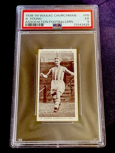 1938 WA & AC Churchman Association Footballers #50 A. YOUNG PSA 5 EX - Picture 1 of 2