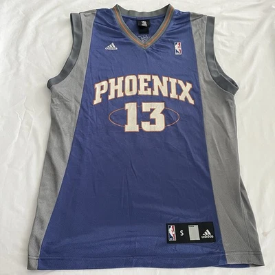 Camiseta deportiva vintage Steve Nash #13 Adidas Phoenix Suns púrpura adulto pequeña Foto 1 de 4