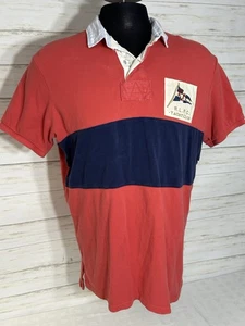 Polo Ralph Lauren Rugby Yacht Club Polo Uomo XL Righe Collo a Contrasto - Foto 1 di 14