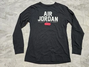Jordan Brand Of Flight Long Sleeve Boys T-Shirt Sz XL (13-15yrs) Black - Picture 1 of 4