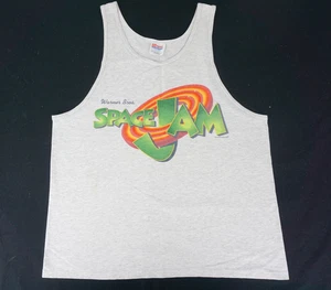 Vintage 1996 Space Jam Warner Bros. movie promo tank top tagged large cartoon - Picture 1 of 18